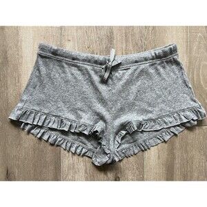 Skin Worldwide Raffaela Shorts  Heather Gray New Large Size 3 Pima Cotton